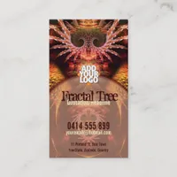 Fractal Tree Visionary New Age w/ Logo Business Ca Business Card