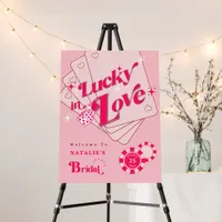 Lucky In Love Casino Dice & Chips Bridal Shower Foam Board