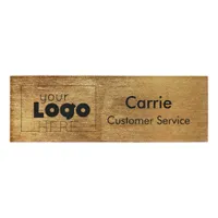 Custom Company Logo Antique Brass Staff Name Tag