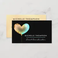 Rainbow and Gold Business Card