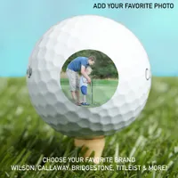 Golfer Dad Father Son Personalized Photo Golf Balls