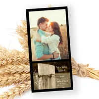 Rural Fence Post Country Wedding Save the Date