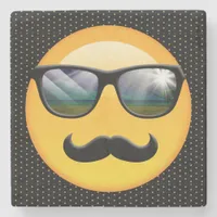 Emoji Super Shady ID230 Stone Coaster