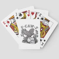 Gothic Funny F-Caw-F Humor Crow Essential Retro St Poker Cards