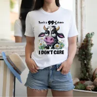 Majestic Monochrome Cow With a Blushing Nose T-Shirt