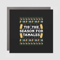 Tis Season For Tamales Funny Mexican Christmas Car Magnet