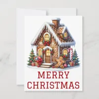 Gingerbread House Christmas Card