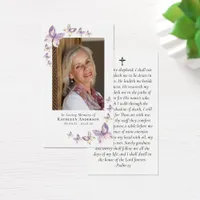 Prayer Card | Pink Butterflies Cross