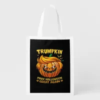 Trumpkin Halloween - Make Halloween Great Again Cl Grocery Bag