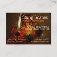 String Scapes Guitar 2011 Calendar Biz Cards