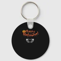 Spooky Skeleton Hands. Happy Halloween.  Keychain