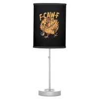 F-Caw-F Coffee Chicken Rooster Funny Bird F-Caw-F Table Lamp