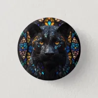 Black Panther Portrait  Button