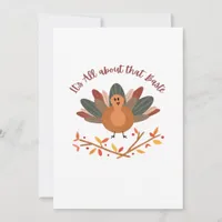 All About That Baste Sloth Classic Whimsical Style Holiday Card