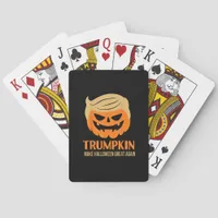 Trumpkin Make Halloween Great Again Poker Cards