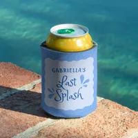 Fun Personalized "Last Splash" Bachelorette Party  Can Cooler