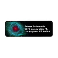 Helix Nebula or NGC 7293 Planetary Nebula Address Label