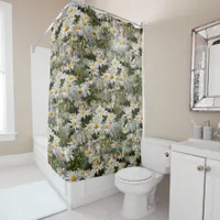 A Field of Oxeye Daisies Shower Curtain