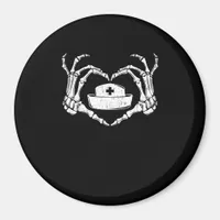 Skeleton Hand Heart - Halloween Costume Nurse Magnet
