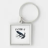 F-Caw-F Funny Bird Crow Keychain