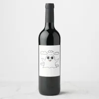 Cute Little Boo Creative Style Wine Label