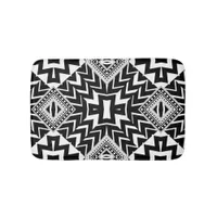 Funky Tribal Chevron Pattern Bath Mat