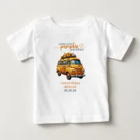 Rustic Orange Truck Little Pumpkin Baby Shower Baby T-Shirt