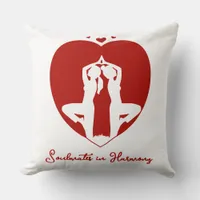 Soulmates in Harmony Personalized Throw Pillow