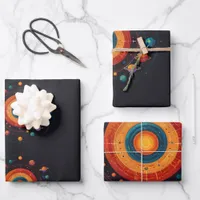 Cosmic Orbit Wrapping Paper Sheets