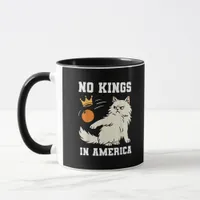 Funny No Kings in America Retro Classic Style Mug