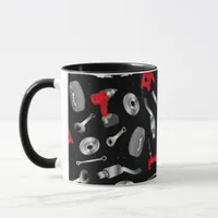 Mechanic Tools Pattern Mug