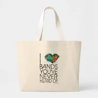 Music Snob Large Tote Bag