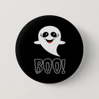 Boo Little Halloween Classic Design Button