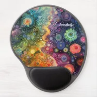 Beautiful Whimsical Colorful Back to School  Gel Mouse Pad