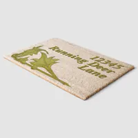 Door mat – Angled Leaves and Address