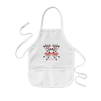 Cute and funny dancing cows kids' apron