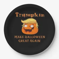 Trumpkin Halloween – Make Halloween Great Again Pu Paper Plates
