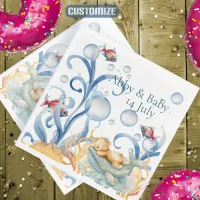 Underwater Theme Baby Shower Napkins