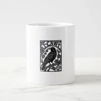 Retro F Caw F Crow Funny Saying Meme Design Giant Coffee Mug