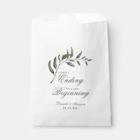 Modern Eucalyptus Botanical Wedding Favor Bag