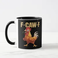 F-Caw-F Crow Gothic Funny Humor Mug