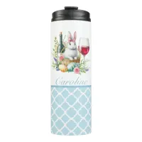 Bunny and wine Thermal Easter Tumbler