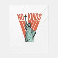 No Kings Statue Of  Protest  American Classic Fleece Blanket