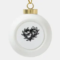 Til Death Do Us Classic Ceramic Ball Christmas Ornament