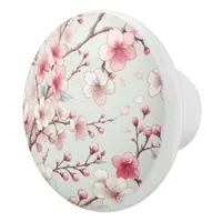 Cherry Blossom Ceramic Knob