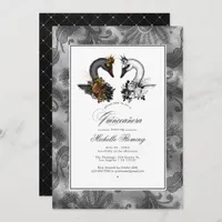 Swan Quinceañera Invitation