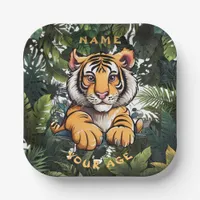 Cute Baby Lion Children's  Paper Plates