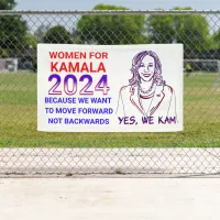 Women for Kamala Harris 2024 Election Banner