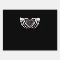 Skeleton Hand Heart Muertos Mexican Day Of Dead Sign