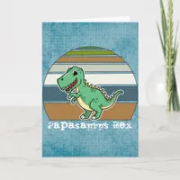 Papasaurus Rex Happy Father's Day Card